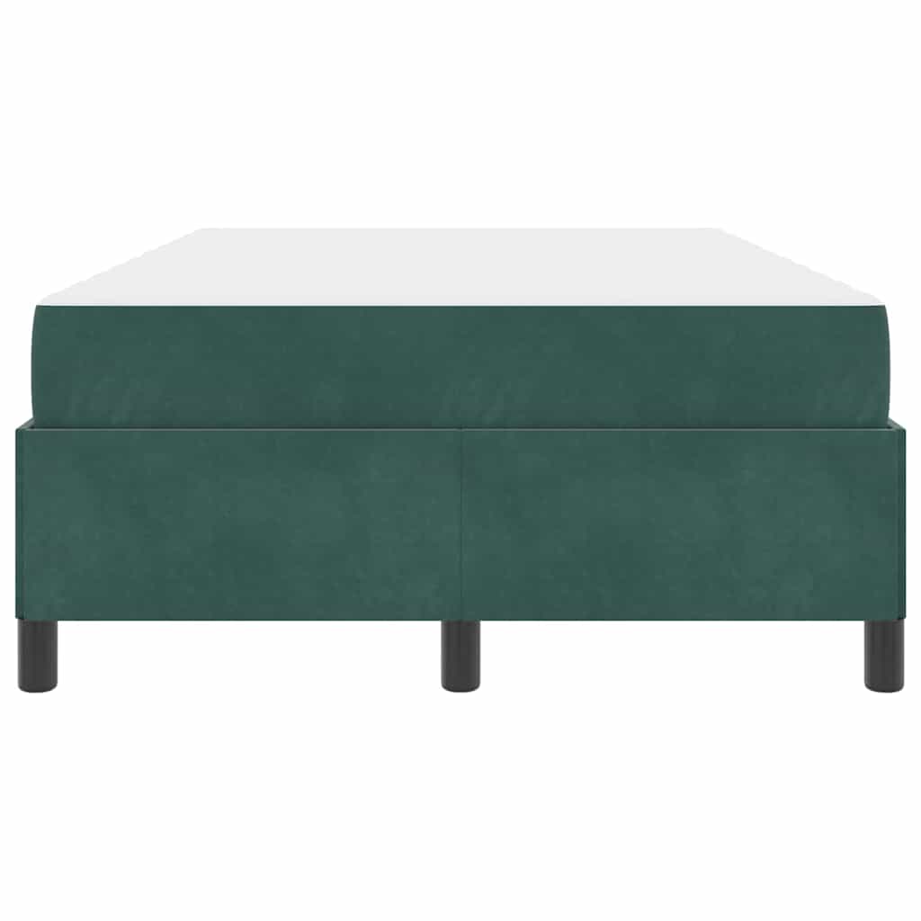 Struttura del letto Verde Scuro 120 x 190 cm Tessuto