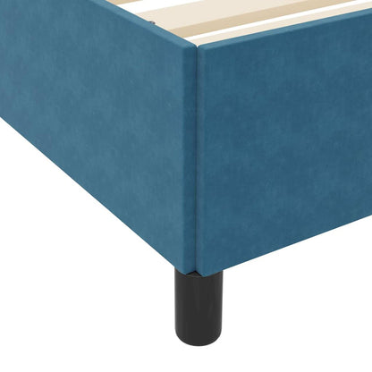 Struttura del letto Blu Scuro 120 x 190 cm Tessuto | homemem39