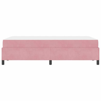 Struttura del letto con materasso Rosa 120 x 190 cm Tessuto | homemem39