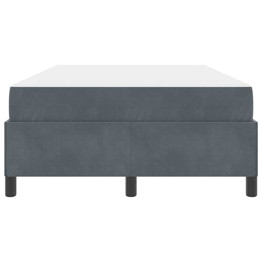 Struttura del letto Grigio scuro 120 x 200 cm Tessuto