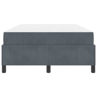 Struttura del letto Grigio scuro 120 x 200 cm Tessuto