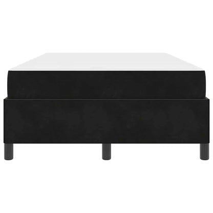 Struttura del letto con materasso Nero 120 x 200 cm Tessuto
