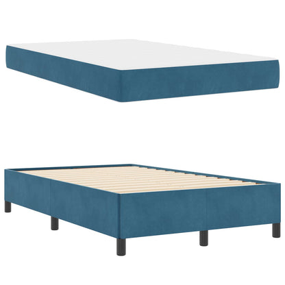 Struttura del letto Blu Scuro 120 x 200 cm Tessuto | homemem39