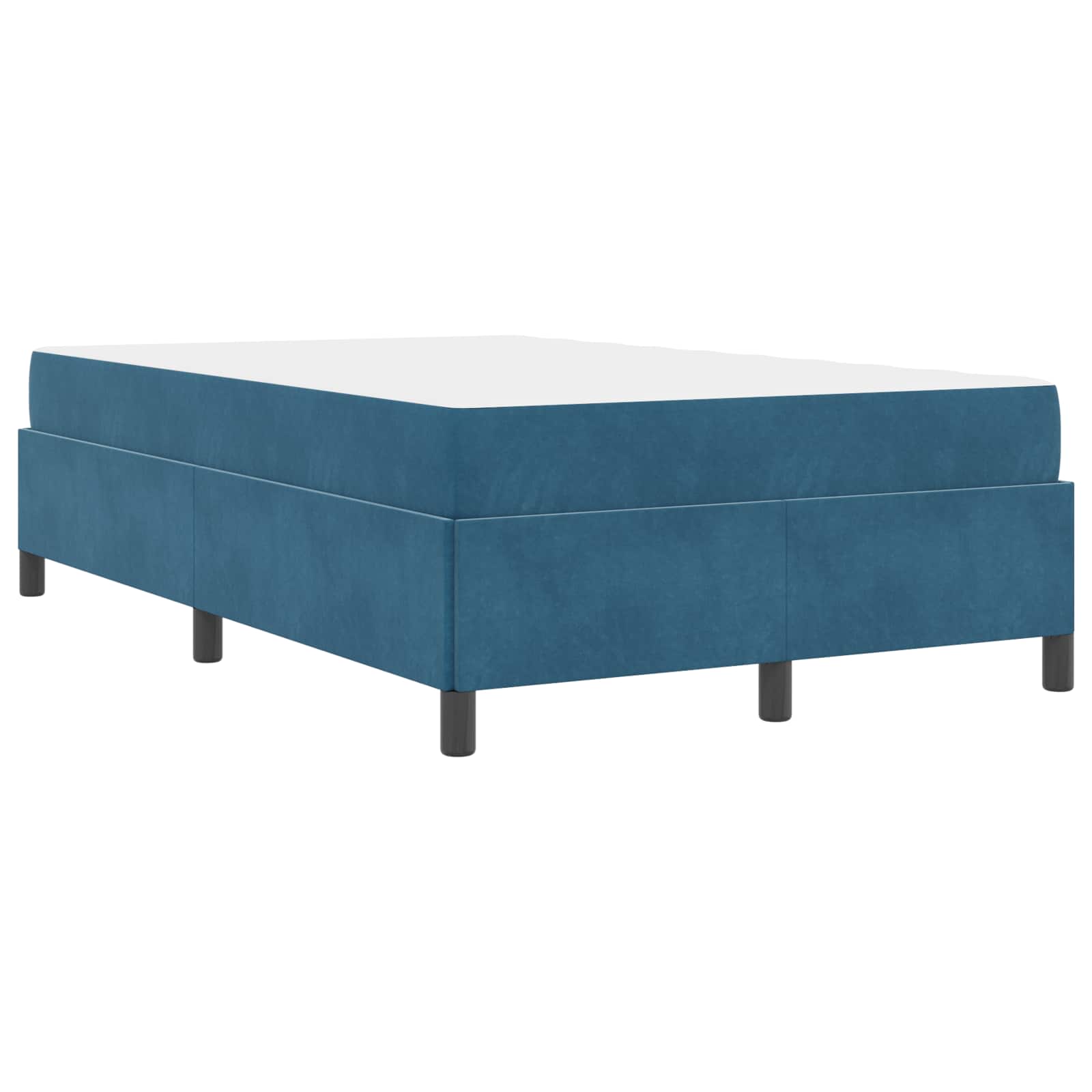 Struttura del letto Blu Scuro 120 x 200 cm Tessuto | homemem39