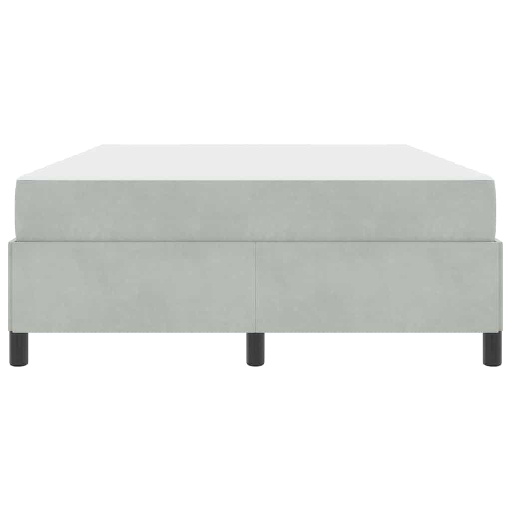 Struttura del letto Grigio chiaro 140 x 190 cm Tessuto