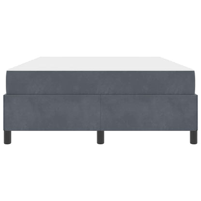 Struttura del letto Grigio scuro 140 x 190 cm Tessuto