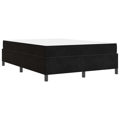 Struttura del letto con materasso Nero 140 x 190 cm Tessuto | homemem39