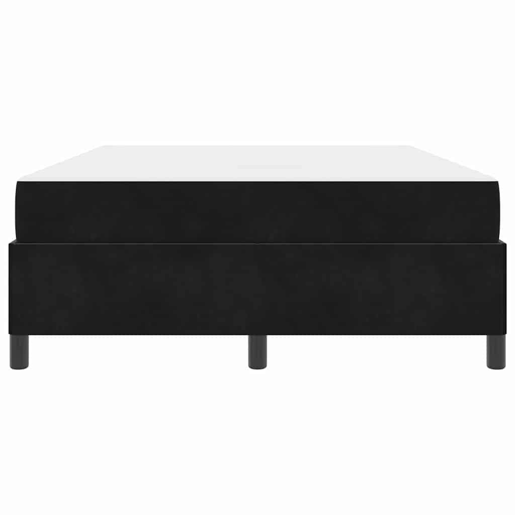 Struttura del letto con materasso Nero 140 x 190 cm Tessuto | homemem39