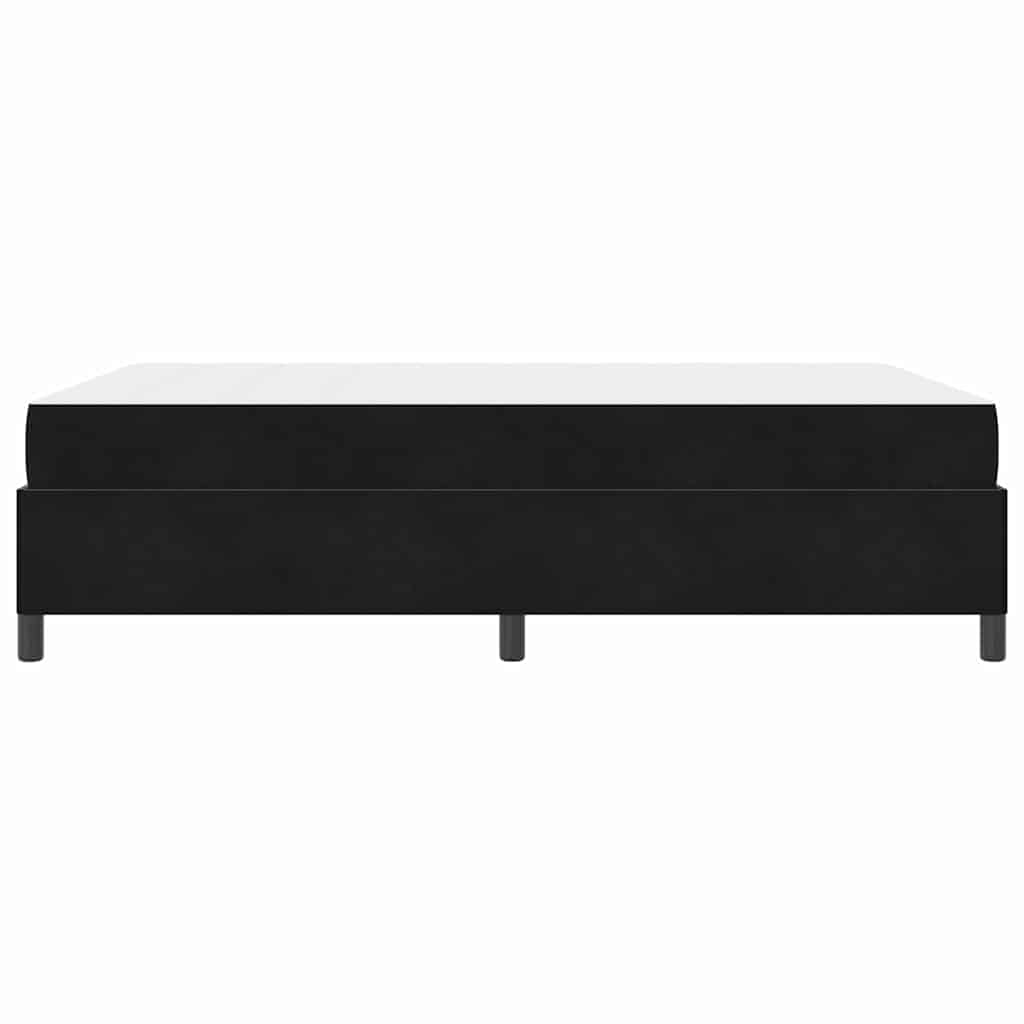Struttura del letto con materasso Nero 140 x 190 cm Tessuto | homemem39
