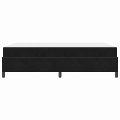 Struttura del letto con materasso Nero 140 x 190 cm Tessuto | homemem39