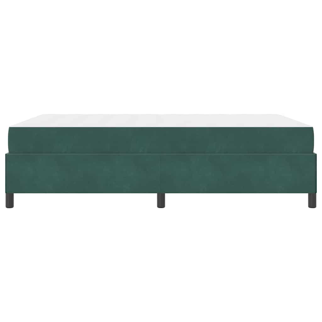 Struttura del letto Verde Scuro 140 x 190 cm Tessuto | homemem39