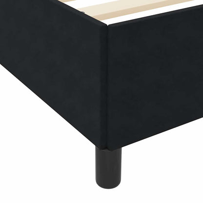 Struttura del letto con materasso Nero 140 x 200 cm Tessuto | homemem39