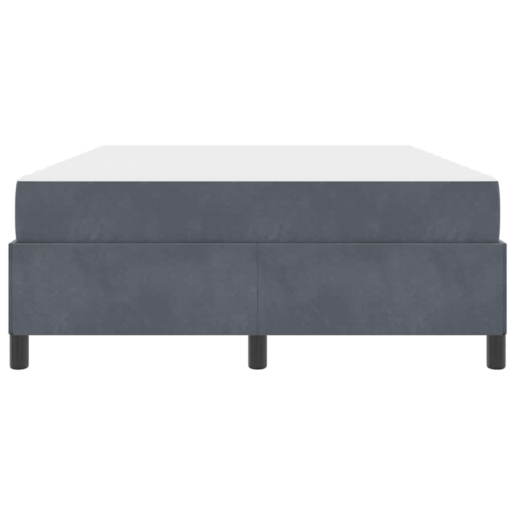 Struttura del letto Grigio scuro 160 x 200 cm Tessuto