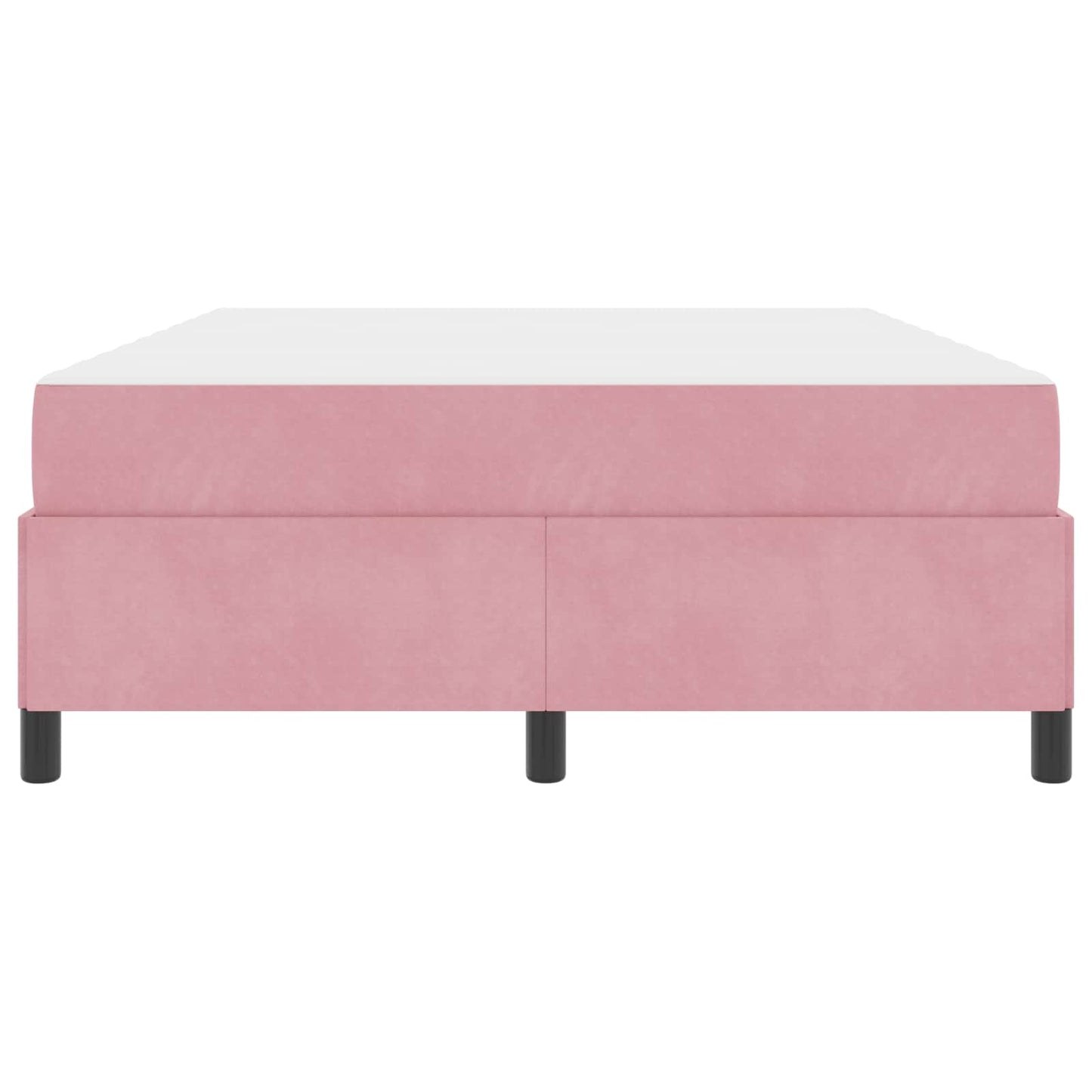 Struttura del letto con materasso Rosa 160 x 200 cm Tessuto | homemem39