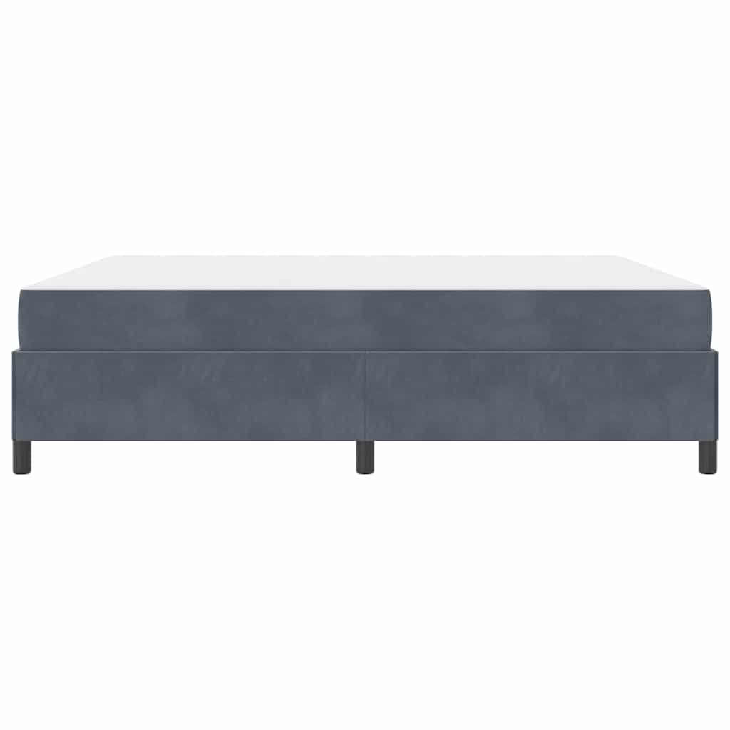 Struttura del letto Grigio scuro 180 x 200 cm Tessuto