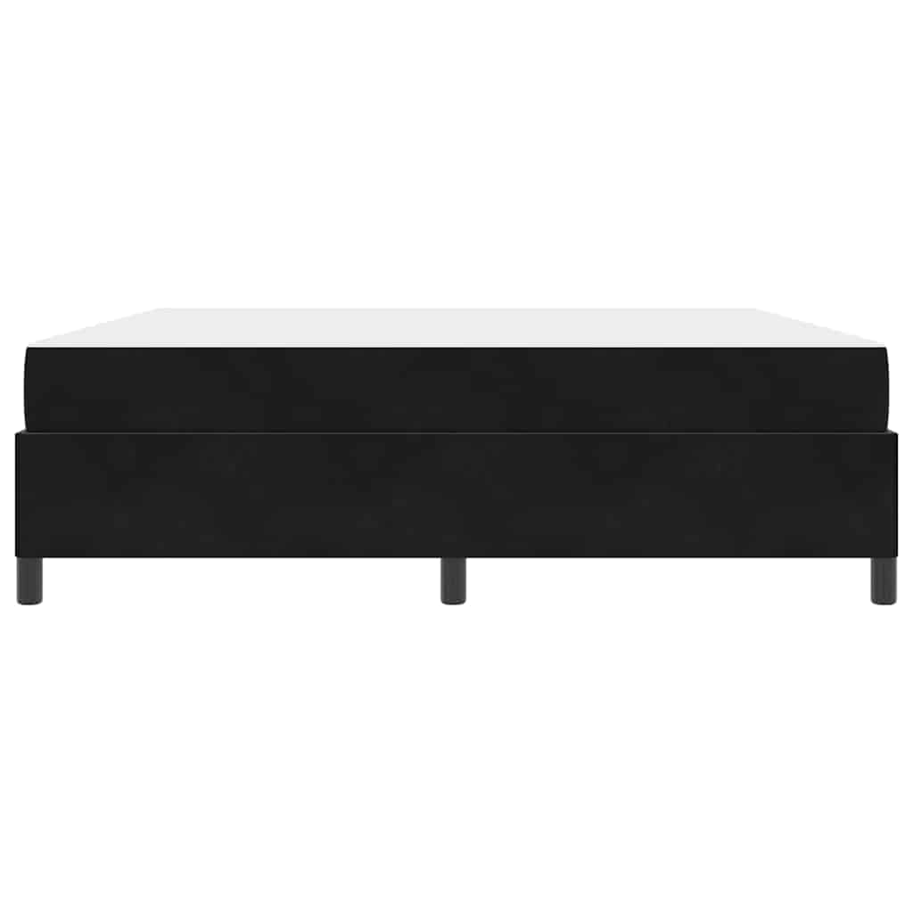 Struttura del letto con materasso Nero 180 x 200 cm Tessuto