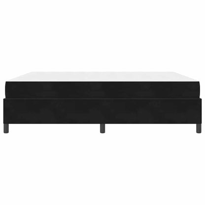 Struttura del letto con materasso Nero 180 x 200 cm Tessuto