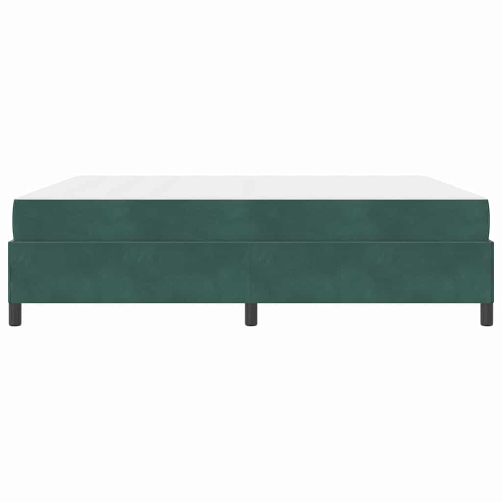 Struttura del letto Verde Scuro 180 x 200 cm Tessuto