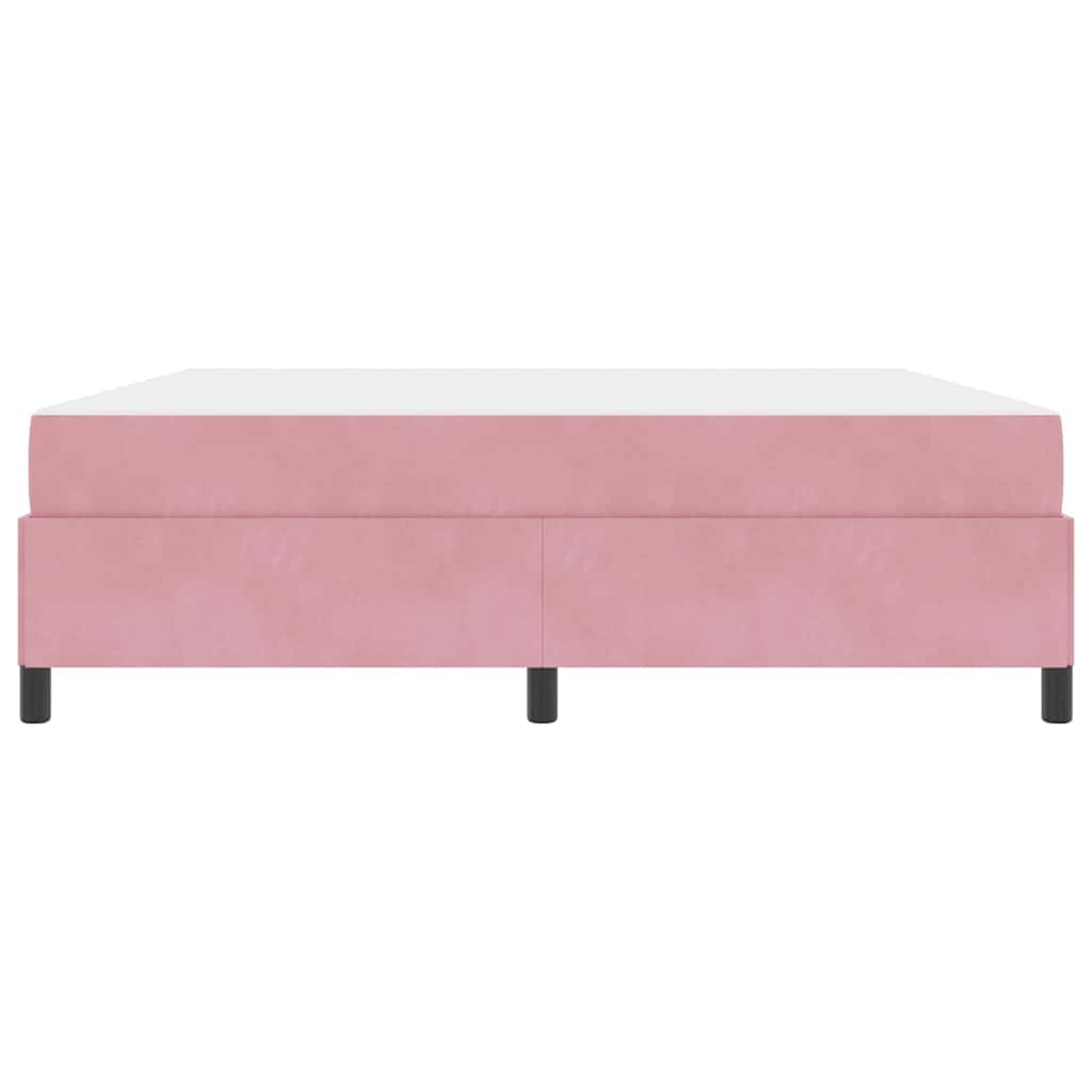 Struttura del letto con materasso Rosa 180 x 200 cm Tessuto