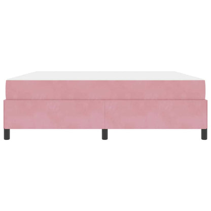 Struttura del letto con materasso Rosa 180 x 200 cm Tessuto