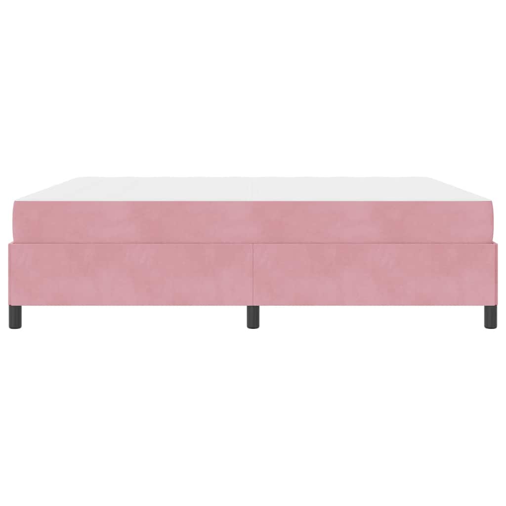 Struttura del letto con materasso Rosa 180 x 200 cm Tessuto | homemem39