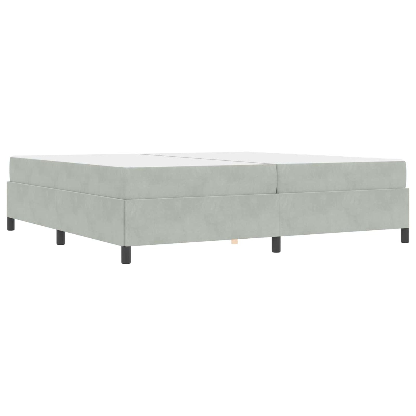 Struttura del letto Grigio chiaro 200 x 200 cm Tessuto | homemem39