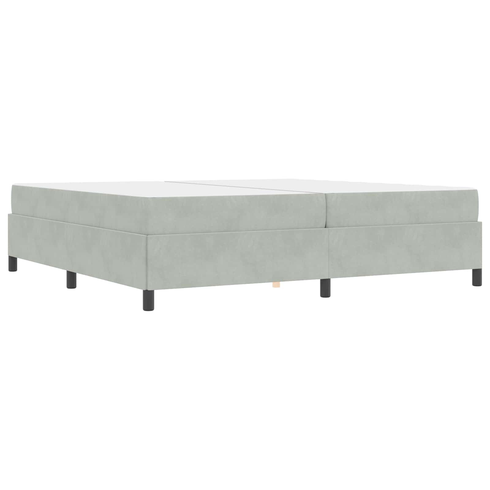 Struttura del letto Grigio chiaro 200 x 200 cm Tessuto | homemem39