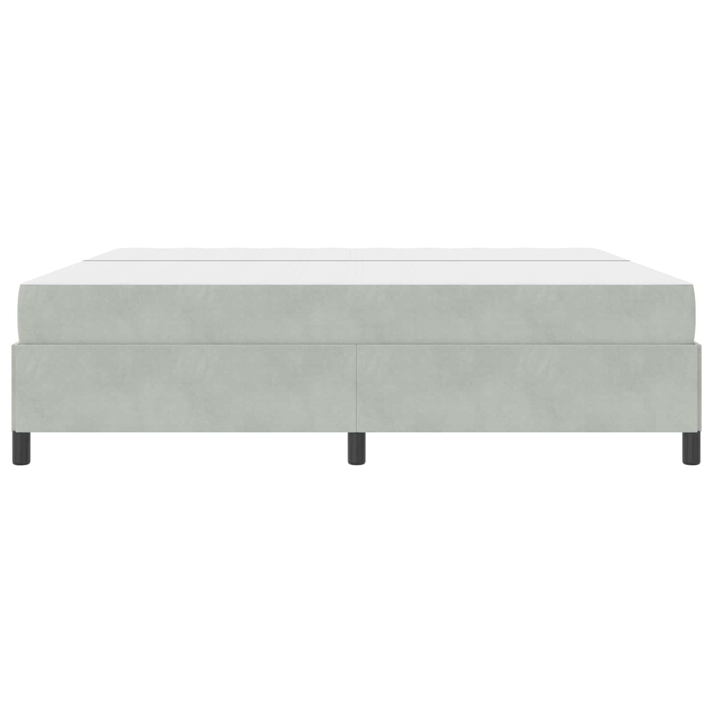 Struttura del letto Grigio chiaro 200 x 200 cm Tessuto | homemem39