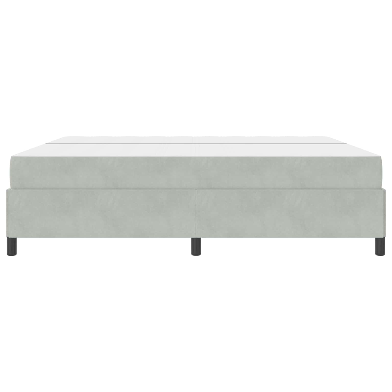 Struttura del letto Grigio chiaro 200 x 200 cm Tessuto | homemem39