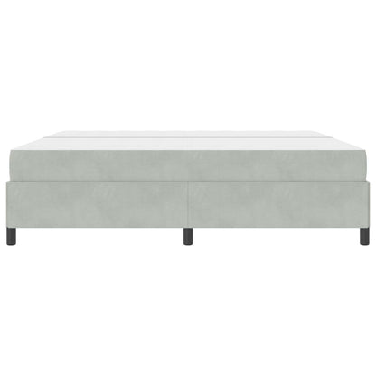 Struttura del letto Grigio chiaro 200 x 200 cm Tessuto | homemem39