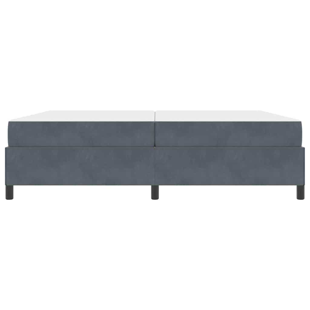 Struttura del letto Grigio scuro 200 x 200 cm Tessuto