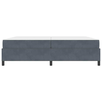 Struttura del letto Grigio scuro 200 x 200 cm Tessuto