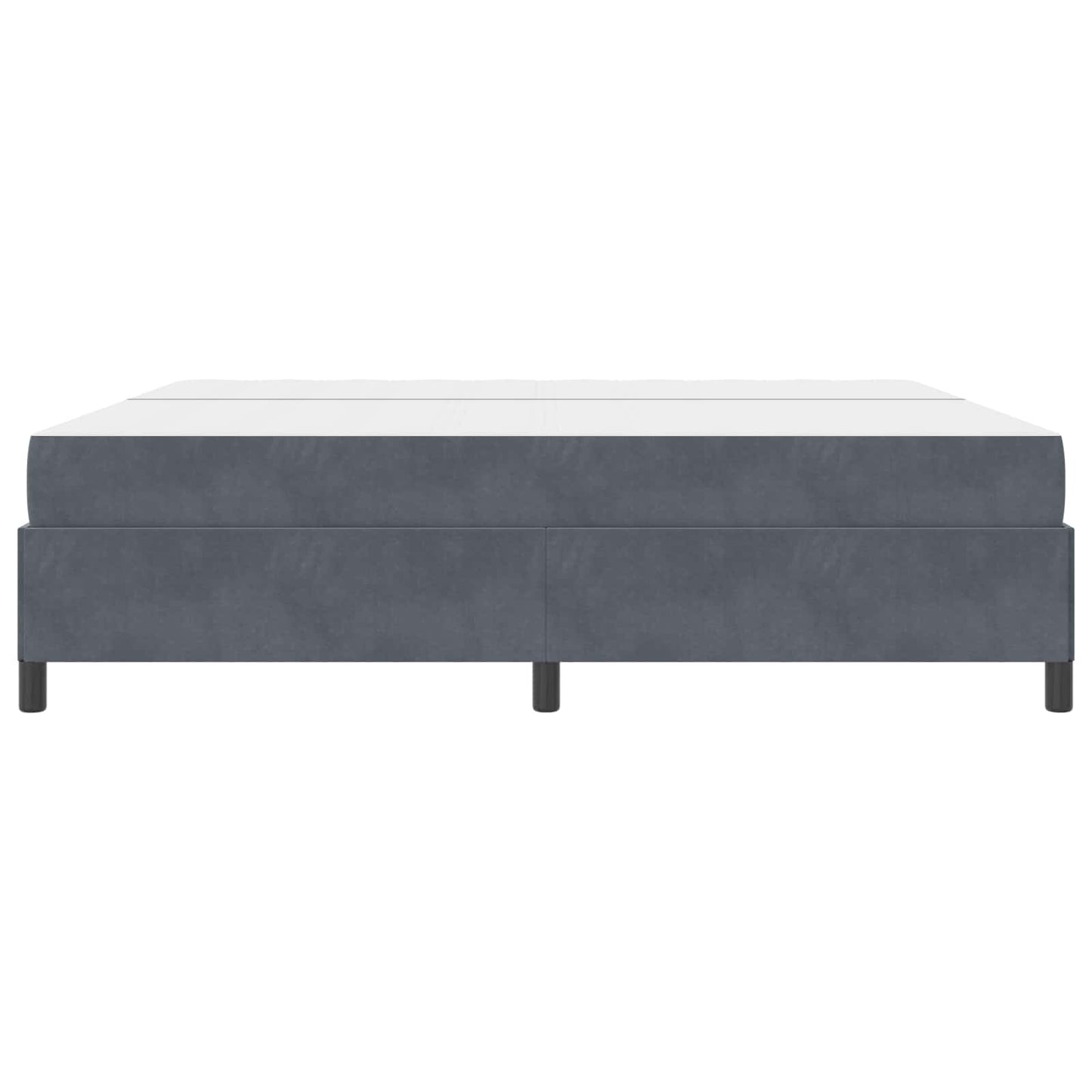 Struttura del letto Grigio scuro 200 x 200 cm Tessuto | homemem39