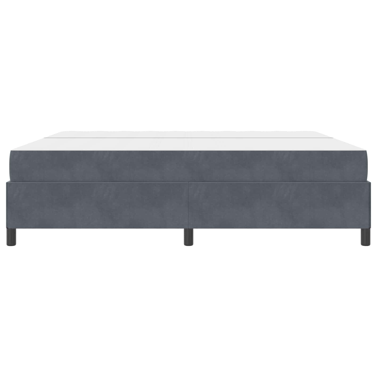 Struttura del letto Grigio scuro 200 x 200 cm Tessuto | homemem39