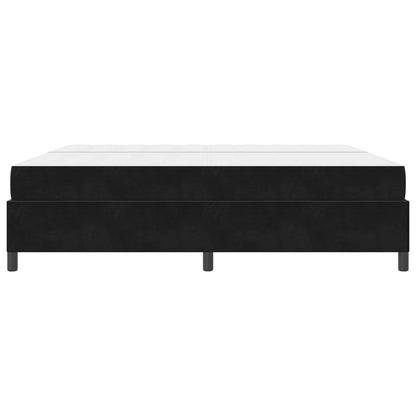 Struttura del letto con materasso Nero 200 x 200 cm Tessuto | homemem39
