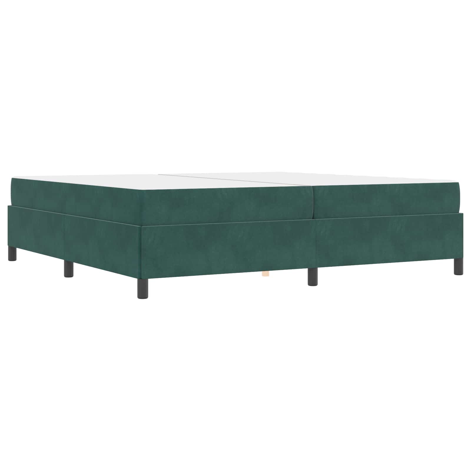 Struttura del letto Verde Scuro 200 x 200 cm Tessuto | homemem39