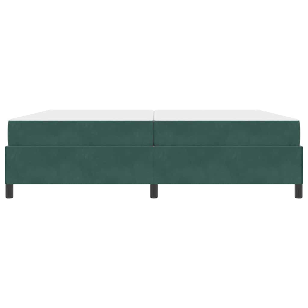Struttura del letto Verde Scuro 200 x 200 cm Tessuto