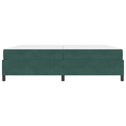 Struttura del letto Verde Scuro 200 x 200 cm Tessuto
