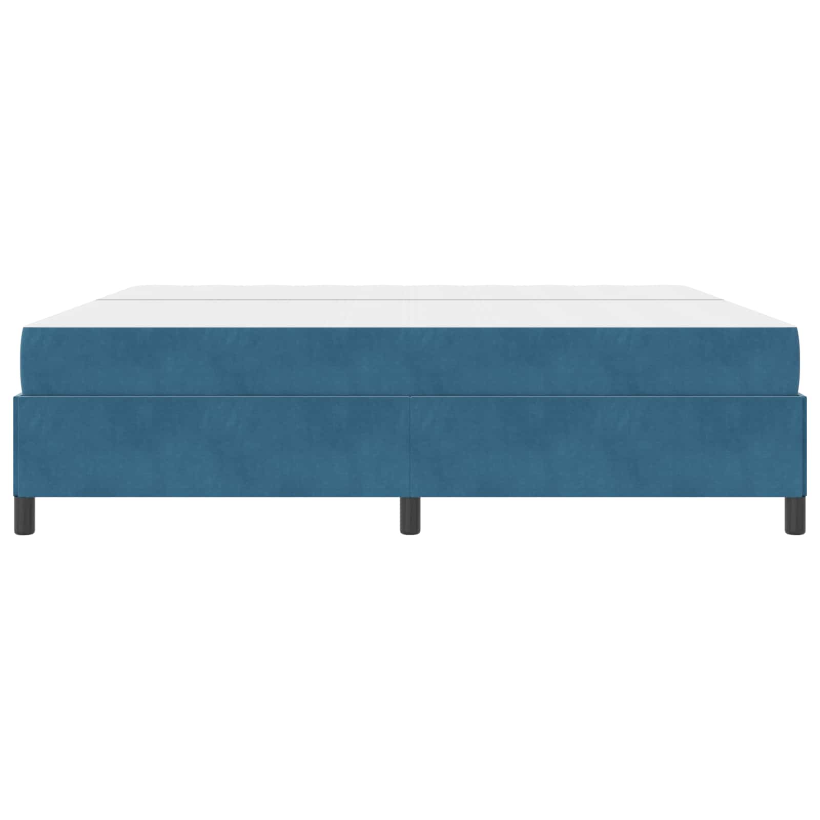Struttura del letto Blu Scuro 200 x 200 cm Tessuto | homemem39