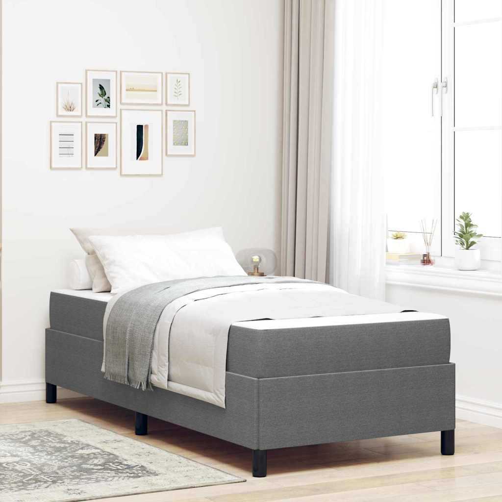 Struttura del letto Grigio chiaro 80 x 200 cm Tessuto | homemem39