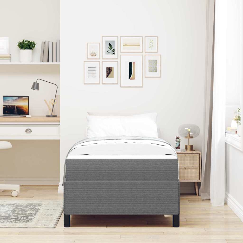 Struttura del letto Grigio chiaro 80 x 200 cm Tessuto | homemem39
