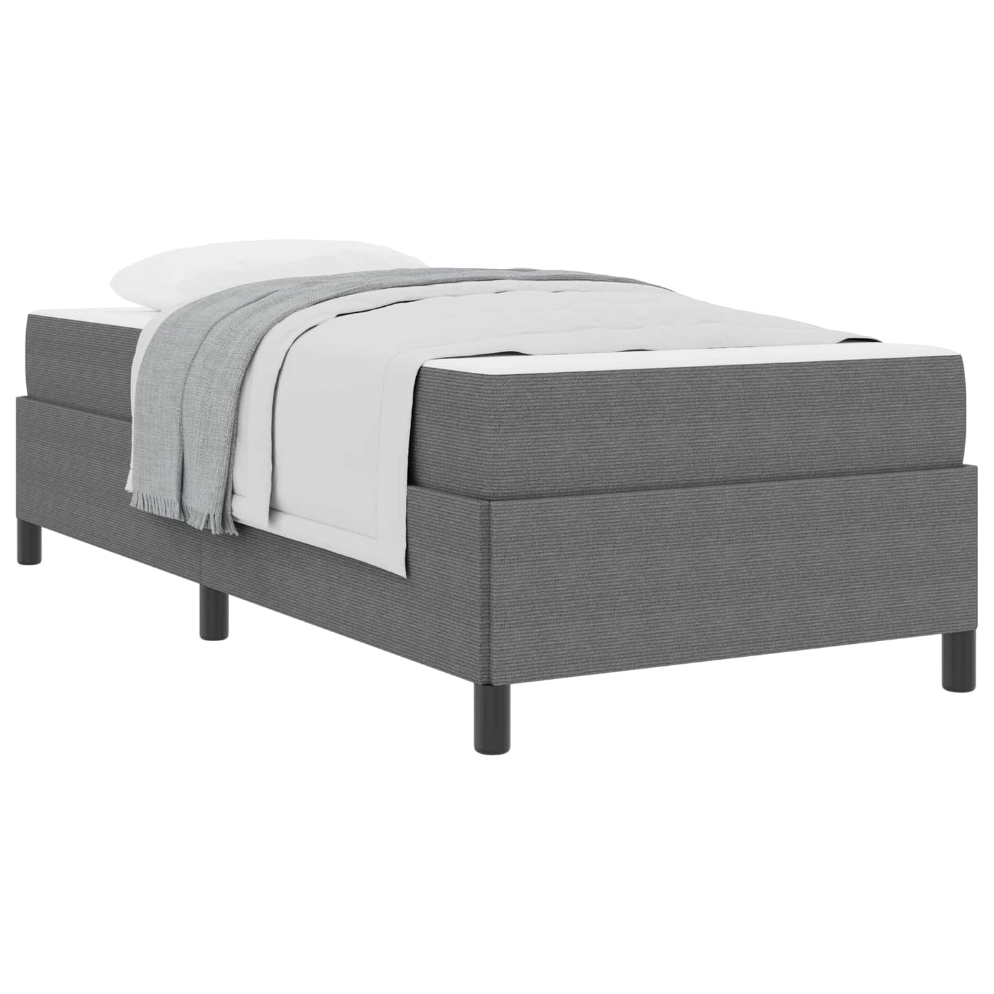 Struttura del letto Grigio chiaro 80 x 200 cm Tessuto | homemem39
