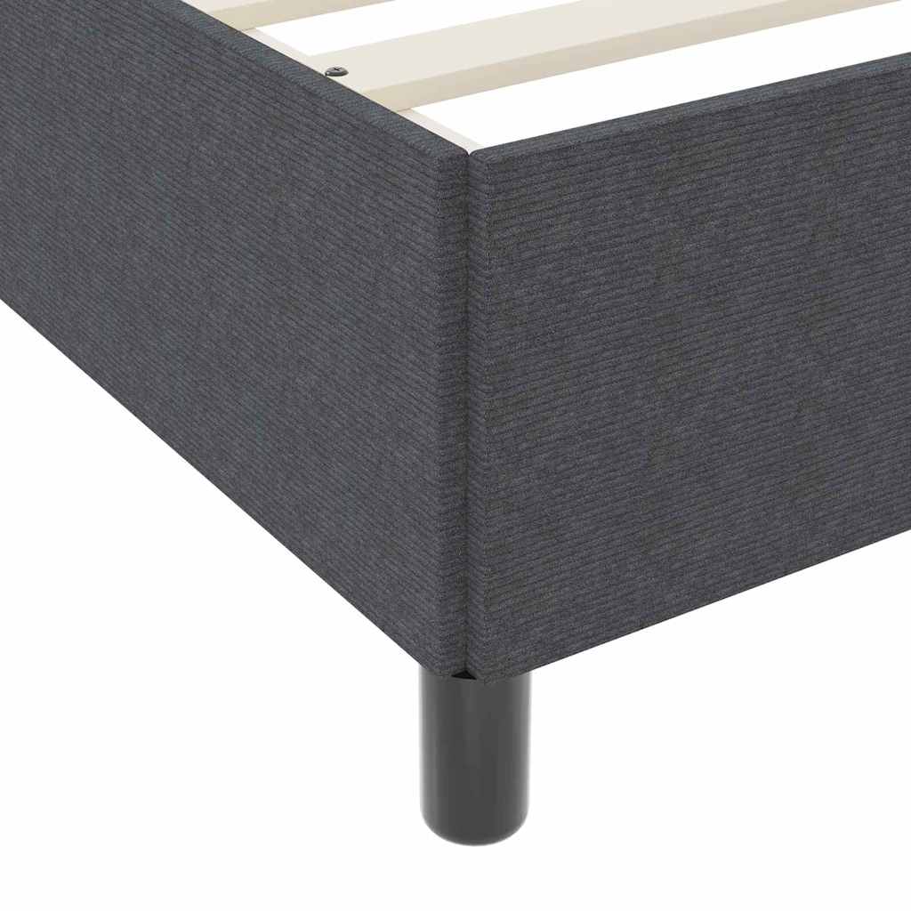 Struttura del letto Grigio scuro 80 x 200 cm Tessuto | homemem39