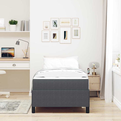 Struttura del letto Grigio scuro 80 x 200 cm Tessuto