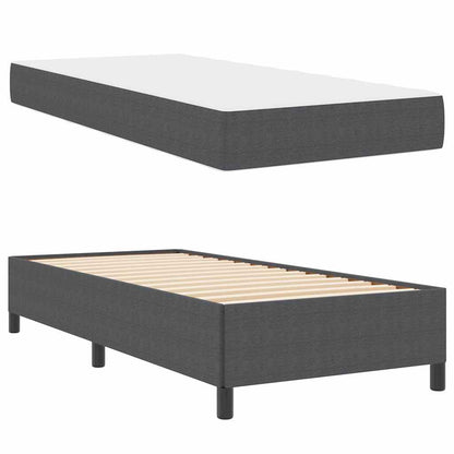 Struttura del letto Grigio scuro 80 x 200 cm Tessuto | homemem39