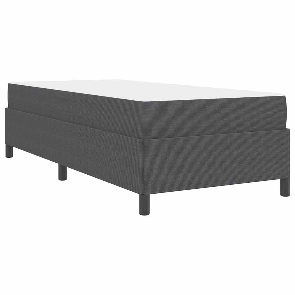 Struttura del letto Grigio scuro 80 x 200 cm Tessuto | homemem39