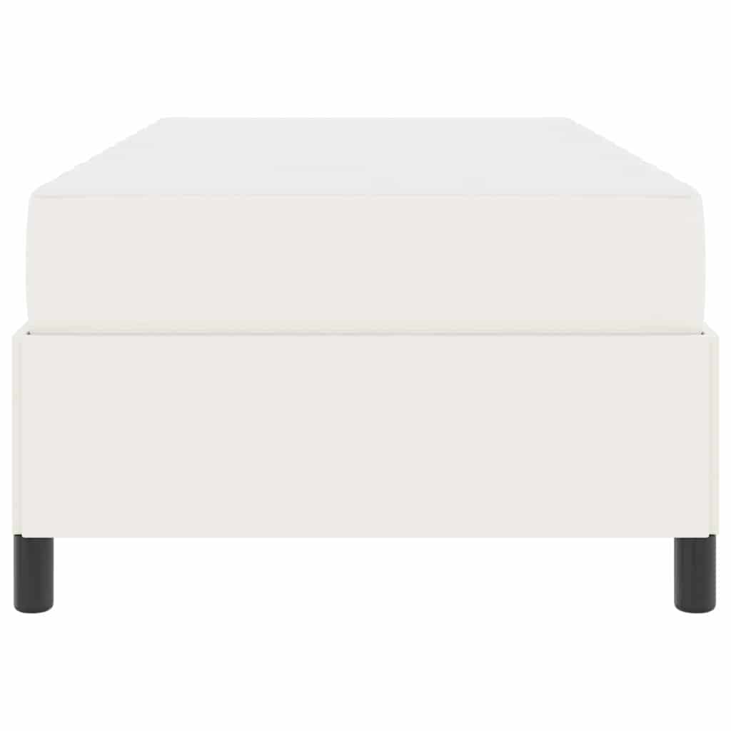 Struttura del letto con materasso Crema 90 x 200 cm Tessuto | homemem39