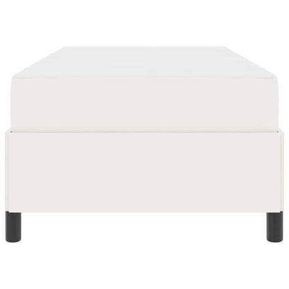 Struttura del letto con materasso Crema 90 x 200 cm Tessuto | homemem39