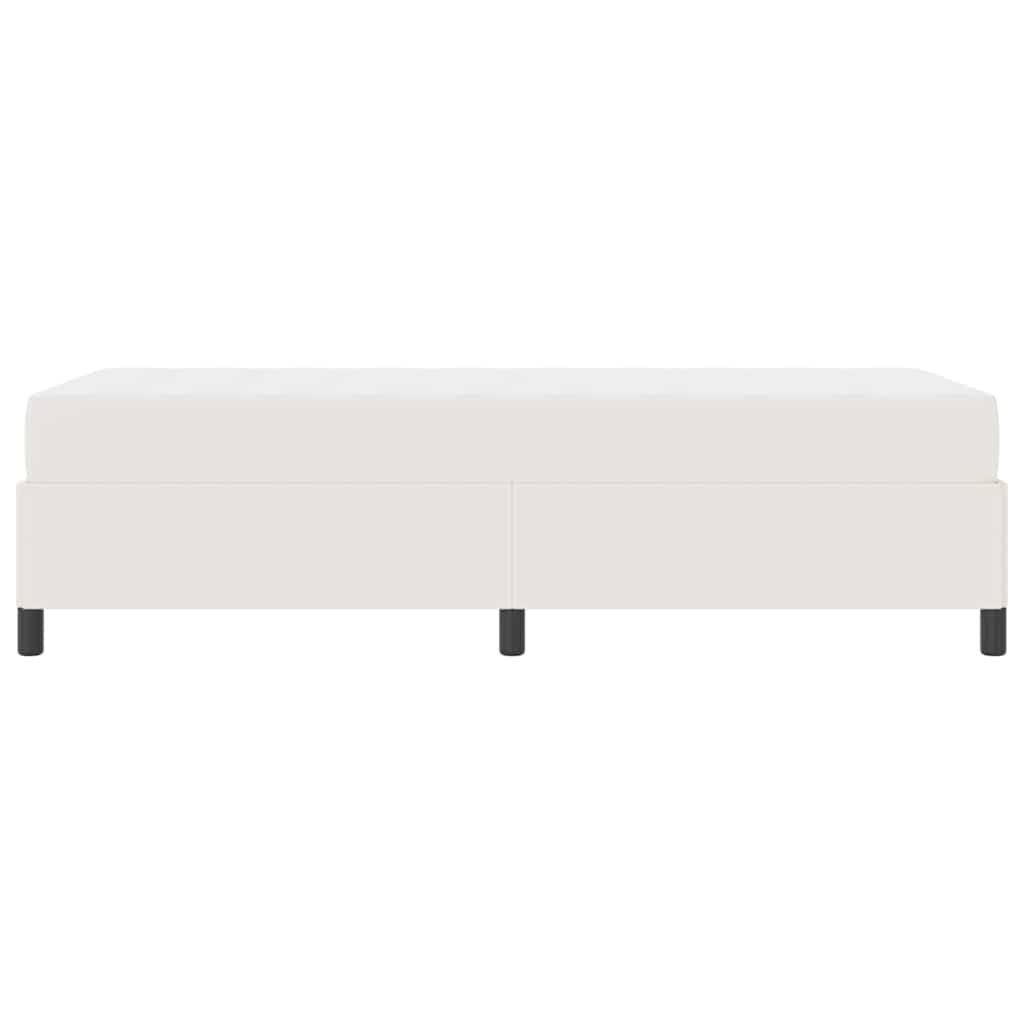 Struttura del letto con materasso Crema 90 x 200 cm Tessuto | homemem39