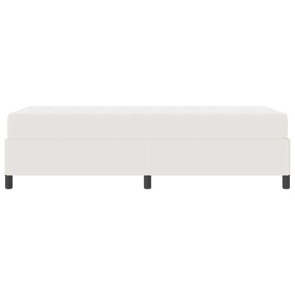 Struttura del letto con materasso Crema 90 x 200 cm Tessuto | homemem39
